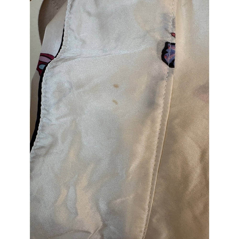 Nick & Nora Pajama Set Womens S Ivory Butterfly 100% Silk Sleepwear Coquette - Picture 10 of 15